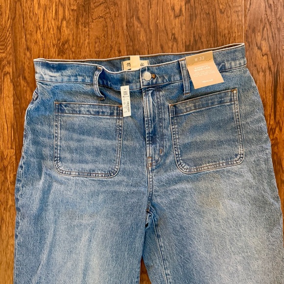 Madewell The Emmett Wide-Leg Full Length Jean: Patch Pocket Edition - Picture 7 of 7